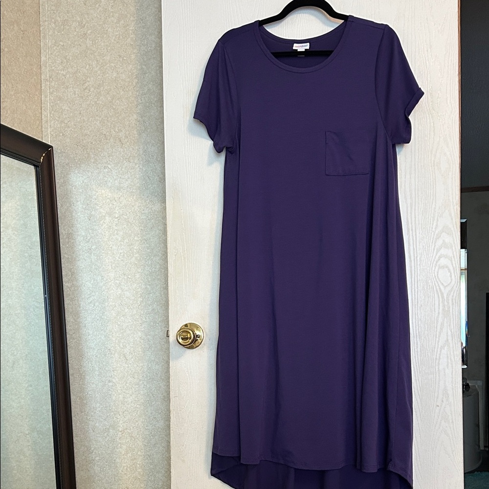 LuLaRoe, Purple Women's Dress, Size L